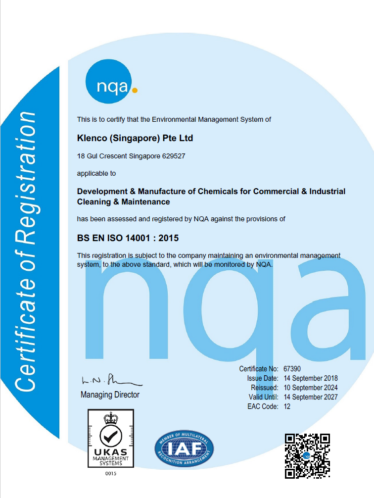 Klenco 2027 ISO14001